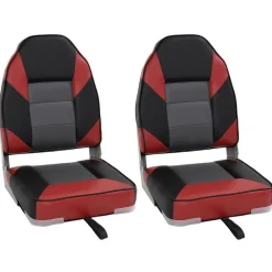vidaXL Sièges de bateau pliables lot de 2 à dossier haut 39x43x58 cm