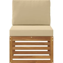 vidaXL Sofa de milieu extérieur Bois d'Acacia Massif Naturel