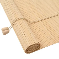 vidaXL Store enrouleur avec des rideaux Nature 60 x 160 cm Bambou