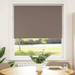 vidaXL Store enrouleur occultant café 105x130cm largeur du tissu