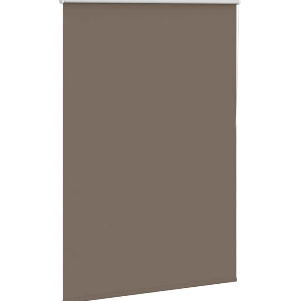 vidaXL Store enrouleur occultant café 105x130cm largeur du tissu
