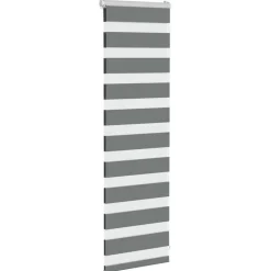 vidaXL Store zèbre gris foncé largeur du tissu 35,9 cm polyester
