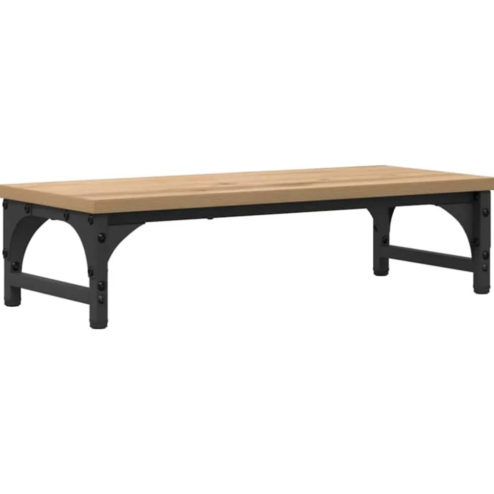vidaXL Support de moniteur Chêne artisanal 55 x 23 x 14 cm