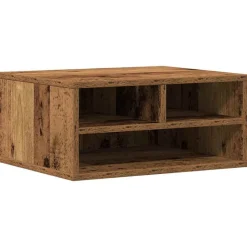 vidaXL Support d'imprimante Bois ancien 49 x 40 x 22,5 cm