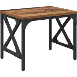 vidaXL Support d'imprimante Réglable Bois Ancien 40 x 30 x 31 cm