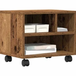 vidaXL Support d'imprimante Bois ancien 41 x 32 x 33.5 cm