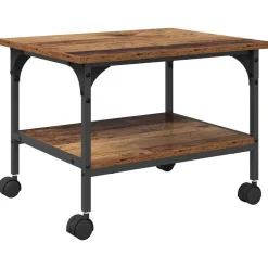 vidaXL Support d'imprimante Bois Ancien 50 x 40 x 38 cm