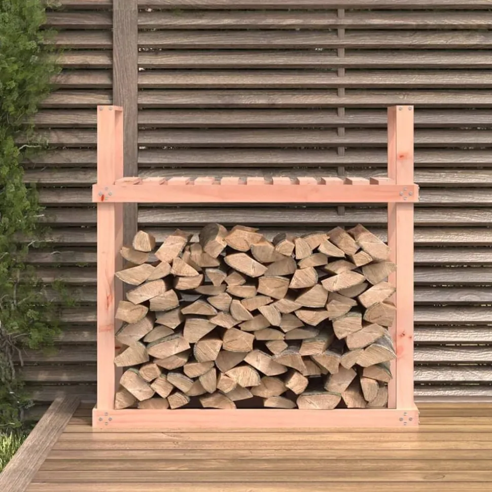 vidaXL Support pour bois de chauffage 110x35x108,5 cm Bois de douglas