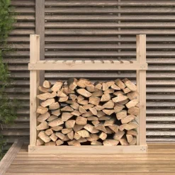 vidaXL Support pour bois de chauffage 110x35x108,5 cm Bois de pin