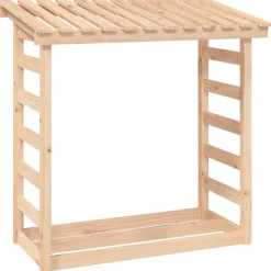 vidaXL Support pour bois de chauffage 108x64,5x110 cm Bois de pin