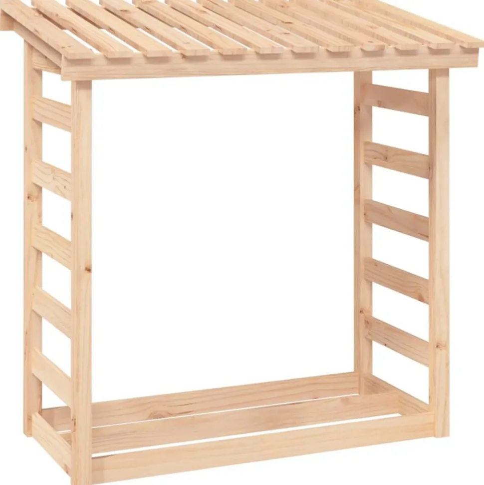 vidaXL Support pour bois de chauffage 108x64,5x110 cm Bois de pin