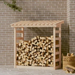 vidaXL Support pour bois de chauffage 108x64,5x110 cm Bois de pin