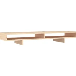 vidaXL Support pour moniteur 100x27x14 cm Bois de pin solide