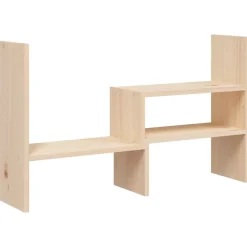 vidaXL Support pour moniteur (39-72)x17x43 cm Bois de pin solide