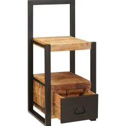 vidaXL Support valet Marron 40 x 40 x 90 cm Bois de mangue massif