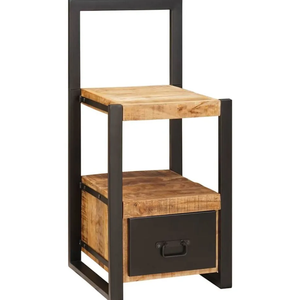 vidaXL Support valet Marron 40 x 40 x 90 cm Bois de mangue massif