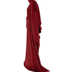 vidaXL Sweat à capuche couverture Rouge Bordeaux F Flanelle