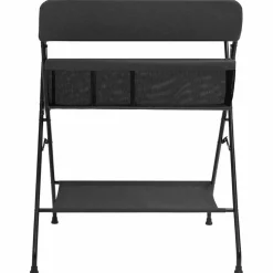 vidaXL Table à langer Anthracite Fer