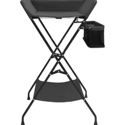 vidaXL Table à langer Anthracite Fer