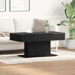 vidaXL Table basse Chêne noir 96 x 50 x 45 cm Bois d'ingénierie