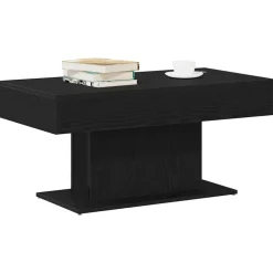 vidaXL Table basse Chêne noir 96 x 50 x 45 cm Bois d'ingénierie