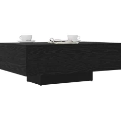vidaXL Table basse Chêne noir 85 x 55 x 31 cm