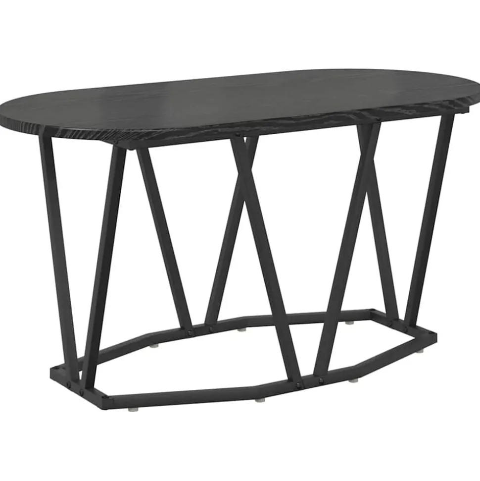 vidaXL Table basse Chêne noir 80 x 40 x 40.5 cm
