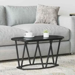 vidaXL Table basse Chêne noir 80 x 40 x 40.5 cm