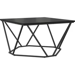 vidaXL Table basse Chêne noir 80 x 80 x 45 cm