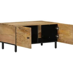 vidaXL Table basse 80x50x40 cm bois de manguier massif