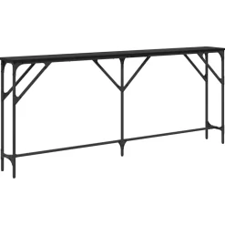 vidaXL Table console Chêne noir 180 x 23 x 75 cm