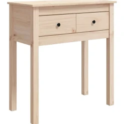 vidaXL Table console 70x35x75 cm Bois massif de pin