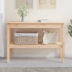 vidaXL Table console 110x40x75 cm Bois massif de pin
