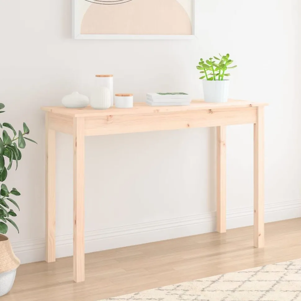 vidaXL Table console 110x40x75 cm Bois massif de pin