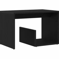 vidaXL Table d'appoint Chêne noir 59 x 36 x 38 cm Bois d'ingénierie
