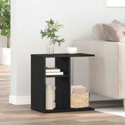 vidaXL Table d'appoint Chêne noir 50 x 30 x 50 cm Bois d'ingénierie