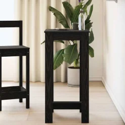 vidaXL Table de bar Chêne noir 51 x 50 x 103,5 cm Bois d'ingénierie