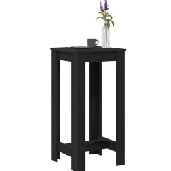 vidaXL Table de bar Chêne noir 51 x 50 x 103,5 cm Bois d'ingénierie