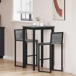 vidaXL Table de bar debout Bois d'ingénierie
