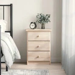 vidaXL Table de chevet ALTA 41x35x55,5 cm bois de pin massif