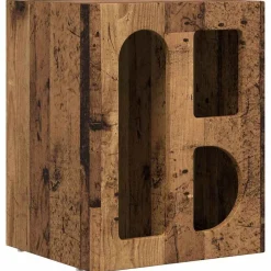 vidaXL Table de chevet Bois ancien 40 x 35 x 50 cm Bois d'ingénierie