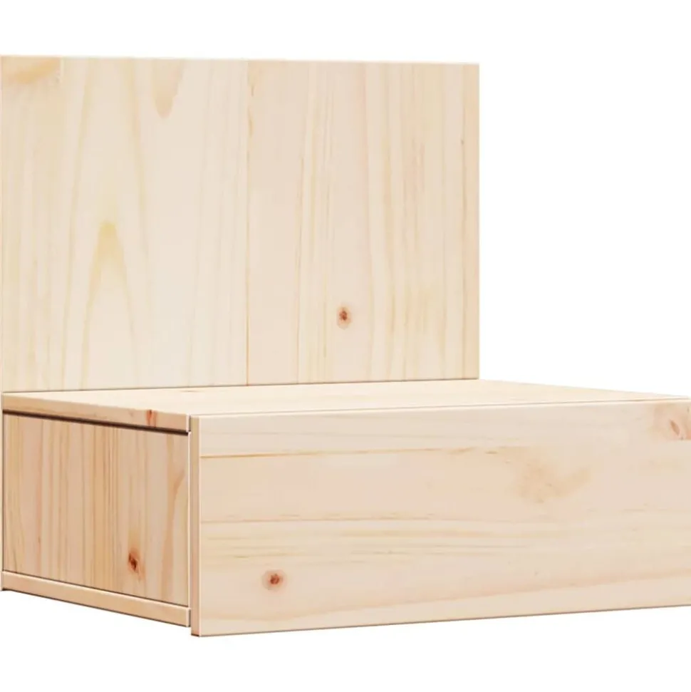 vidaXL Table de chevet Marron 42 x 32,5 x 40 cm Bois massif en pin