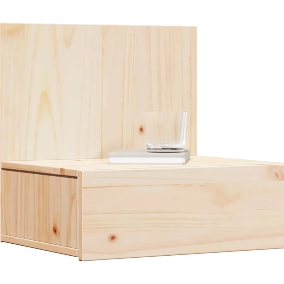 vidaXL Table de chevet Marron 42 x 32,5 x 40 cm Bois massif en pin