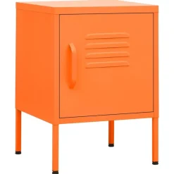 vidaXL Table de chevet Rose 35x35x51 cm Acier