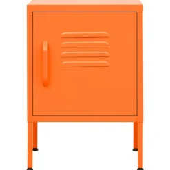 vidaXL Table de chevet Rose 35x35x51 cm Acier