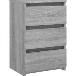 vidaXL Table de chevet Sonoma gris 40x35x62,5 cm Bois d'ingénierie