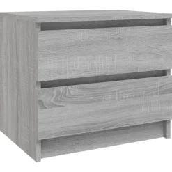 vidaXL Table de chevet Sonoma gris 50x39x43,5 cm Bois d'ingénierie