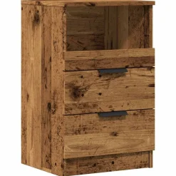 vidaXL Table de chevet vieux bois 40x36x65 cm bois d'ingénierie