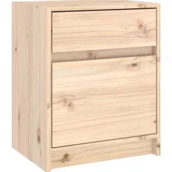 vidaXL Table de chevet 40x31x50 cm bois de pin massif