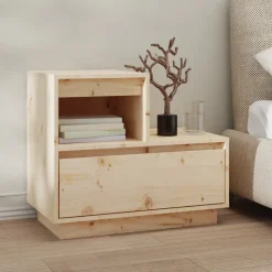 vidaXL Table de chevet 60x34x51 cm Bois de pin solide